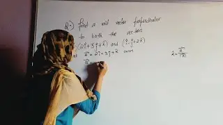 Find a unit vector which is perpendicular to both&nbsp;A=2i+3j+k&nbsp;and&nbsp;B=i&minus;j+2k?class 11th vector |physics|