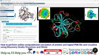 Online computational simulation of Protein and visualise using Discovery Studio Visualizer and iMods