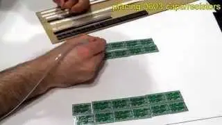 Manual SMT pick and place assembly time lapse (Moteino)