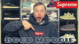 I MANAGED TO COP...SUPREME FW21 WEEK 16 CHARCOAL BOGO HOODIE REVIEW + TRY ON