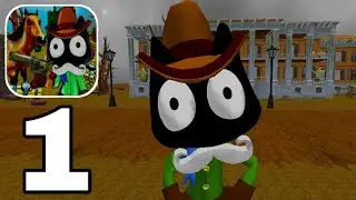 Cat Cowboy Cartoon Neighbor Escape Gameplay Level 1 To 5