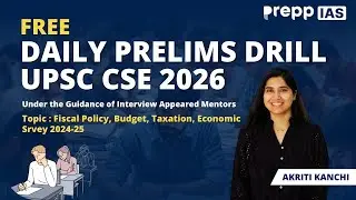 UPSC Economy 2025 | Fiscal Policy, Union Budget & Taxation | Live Mentorship Class