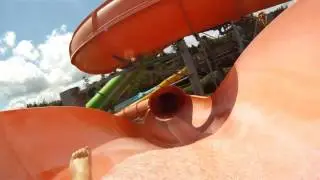 Shining Waters Waterpark Crossbow Waterslide POV, Cavendish Beach, PEI
