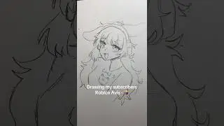 Drawing my subscriber&rsquo;s Roblox Avis but I forgot how to use markers 🫣#robloxdrawing #art #arts