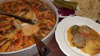الكفتة بصوص الطحينية ورب البندورة واليمون