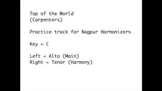 Top of the World - practice track