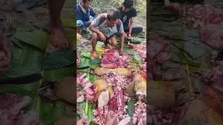 Lacal Pork Cutting / Chakma Wedding