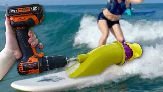 Chốt kèo 650k chế động cơ turbo jet cho Sà Lan mồ hình Test thử với motor 775 và khoan 3 pha