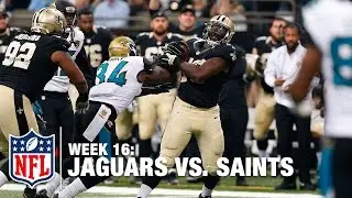 Saints Defensive End Get Crazy INT off Chest of Jaguars WR | Jaguars vs. Saints | NFL