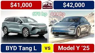 BYD Tang L vs Model Y 2025 #bydtang #modelyjuniper