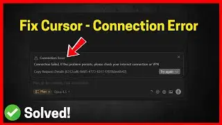 Исправление ошибки курсора: Ошибка подключения (Connection Failed)