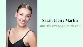 Sarah Claire Martin Audition Video