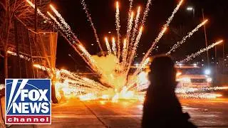 SEE IT: Rioters hurl fireworks at ICE agents in Minneapolis
