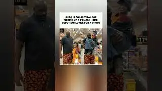 Shaq LITERALLY Picks Up Home Depot Worker & The Internet Loves It.#shorts
