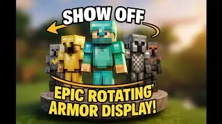 Show Off Your Armor in Style! Minecraft Rotating Display Tutorial Bedrock Edition