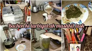 Bachon ki Tarbiyat ak mushkil task ha || Pakistani Mom Daily routine vlog