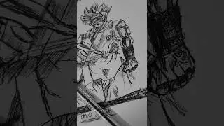 #anime goku# pen sketch #