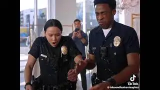 Tim and Angela are like siblings #timbradford #angelalopez #therookie #cute