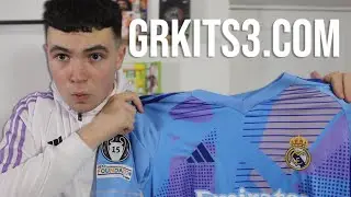 *FAKE* 24/25 REAL MADRID GOALKEEPER KIT FROM GRKITS3.COM REVIEW!