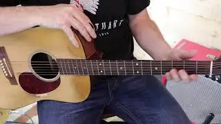 A Thousand Miles From Nowhere - Electric and Acoustic Rhythm Guitar Lesson - Dwight Yoakam