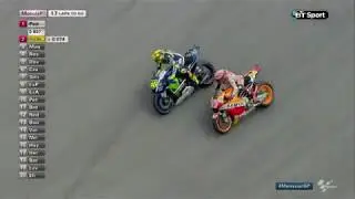 15 overtakes and a controversial crash in epic Rossi v Marquez battle