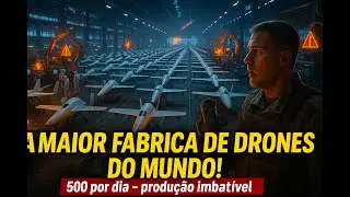 ⚠️R&Uacute;SSIA CONSTR&Oacute;I A MAIOR F&Aacute;BRICA DE DRONES DE ATAQUE MUNDO!