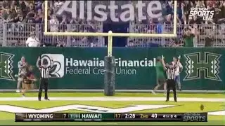 Hawaii celebrates UH kicker Kansei Matsuzawa's record streak