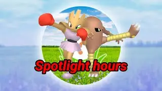 hitmonchan and hitmonlee Spotlight hour catch shiny Pokemons #pokemon #pokemongo #spotlighthour