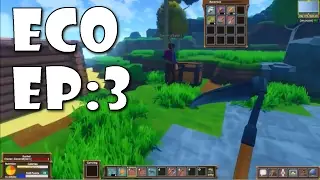 Eco Gameplay Ep 3 | Mining Down | Balancing Our Nutrition For Skill Points