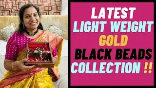 Latest Light Weight Black Beads Jewellery Collection | Gold Jewelry Collection in telugu Mee Sandhya