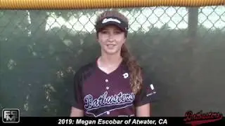 2019 Megan Escobar Pitcher and First Base Softball Skills Video - Batbusters
