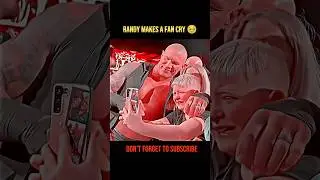 Randy makes a fan cry🥹 #viralvideo #wwe #randyorton #wweshorts #wwe #edit
