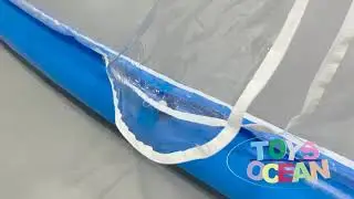 Inflatable swimming pool tent