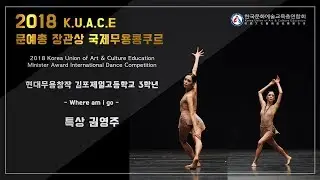 2018 문예총 장관상 국제무용콩쿠르 현대무용창작 특상 권영주