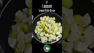 Lemon Pickle Recipe - 1 minute Recipe Showing #Shorts #PuviyaKitchen