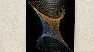 Tableau filaire / forme g&eacute;om&eacute;trique / String Art / Art filaire