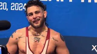 Patrick Downey Speaks After Loss to Penn State Wrestling Star Carter Starocci | Olympic Trials | NSN