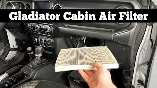 How To Change 2020 - 2024 JEEP GLADIATOR Cabin Air Filter - Replace AC Filter Replacement Location