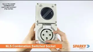 NLS 4 PIN 40AMP COMBINATION SWITCHED SOCKET IP66 RATED