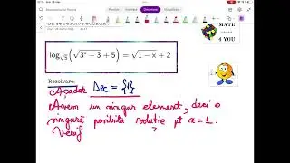 Ecuatie logaritmica extrem de frumoasa!!! Cls.a X-a