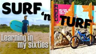 Camp/Mountain bike/ Surf: Mogo Trails and Beginner surfing at North Broulee Australia #mogotrails