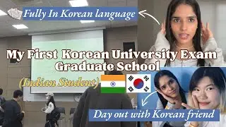 [🇰🇷Exam Vlog]My first Korean University Exam Experience #korea #indian #student 