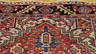Vintage Persian Heriz Serapi Area Rug, @thepersianknot , SKU 1789