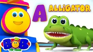 ABC Song with Animals + Counting Song and more Kids Songs and Nursery Rhymes - Bob The Train
