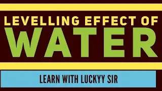 levelling effect of water.  order of strength of acids