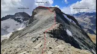 Cima di Entrelor m. 3430 - Cima dell'Aouillé m. 3445 (Alpi Graie Centrali - Valle Orco)