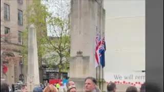 Live at the cenotaph Manchester Remembrance Sunday