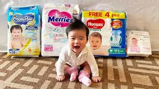 Baby Diaper Review ▸ Merries | Huggies | Mamypoko | Applecrumby