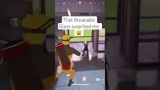 Breakable Glass surprised me 🙀 #fortnite #Naruto @naruto #fortnitechapter7season1