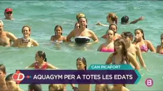 Aquagym a la platja de Can Picafort per a totes les edats